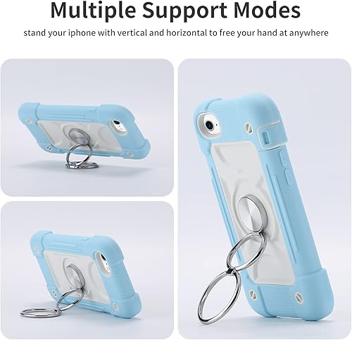 Miniatura 7 de MARKILL Funda compatible con iPhone Se3iPhone Se2, iPhone 66S, iPhone7iPhone8 funda de 4.7 pulgadas con soporte de anillo, funda de teléfono