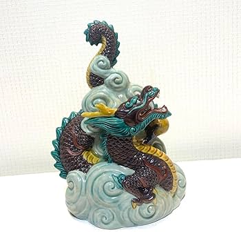 Amazon.co.jp: 九谷焼 糠川清章作 はせがわせいしょう 龍の置物