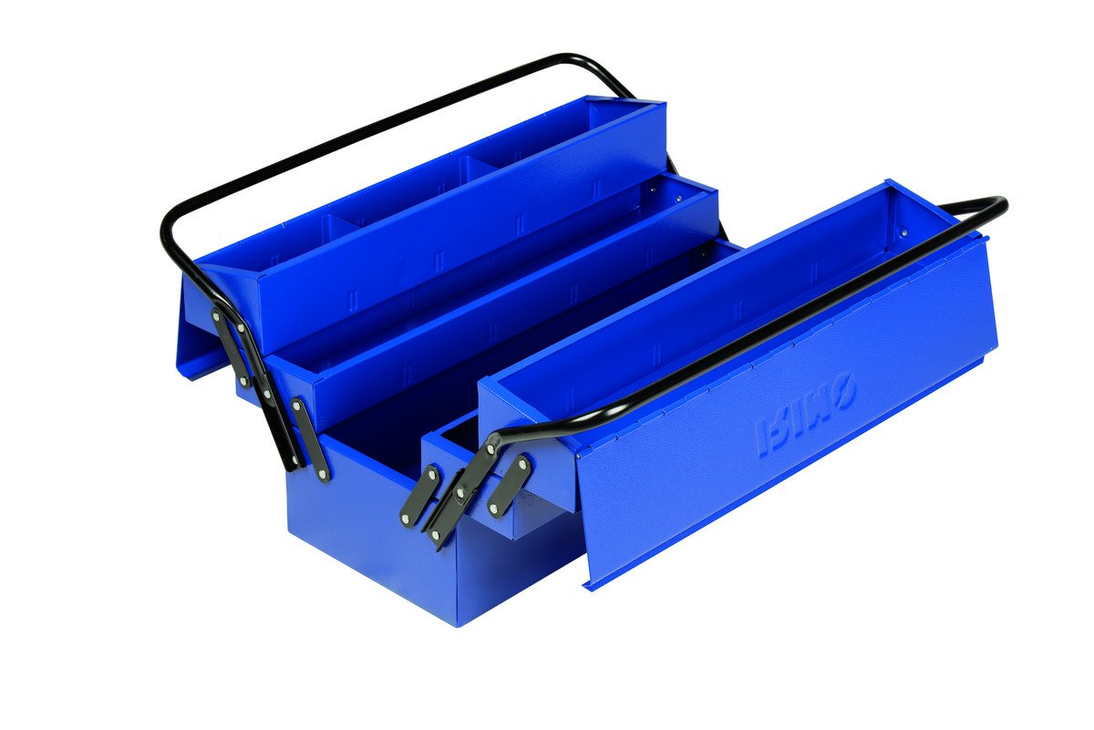 Caja portaherramientas 2 asas y 5 bandejas 500x210x245mm