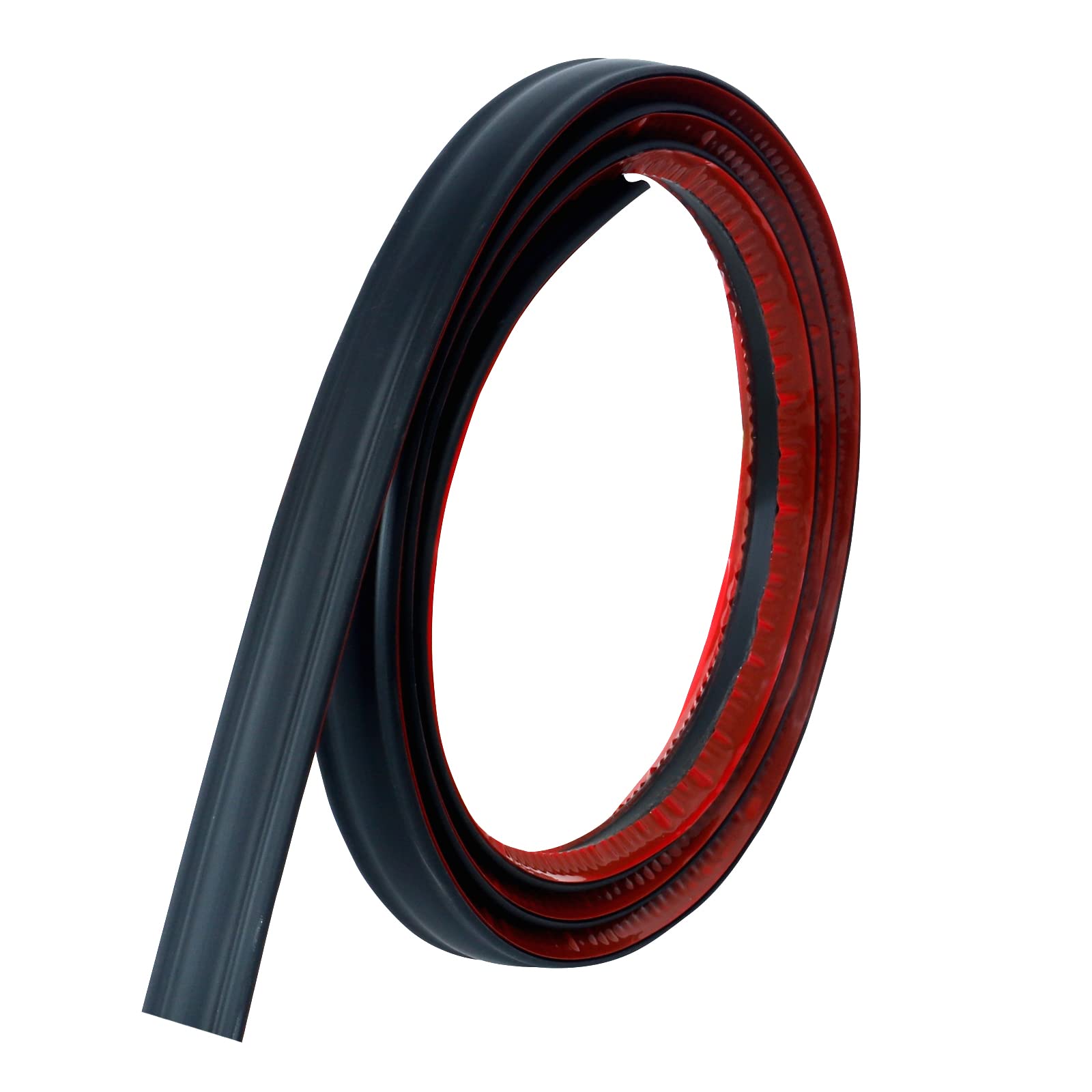 Flexible Trim Caulk Strip, Peel and Stick Trim for Molding, Tile Edge, Ceiling, Wall Corner, Baseboard, Floor(10 FT, Black)