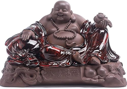 Estatua de Buda grande, estatua de Buda riendo de Buda Maitreya, decoraciones de Buda para el hogar, estatua de Buda al aire libre, colección disponible en Yaxa El Salvador