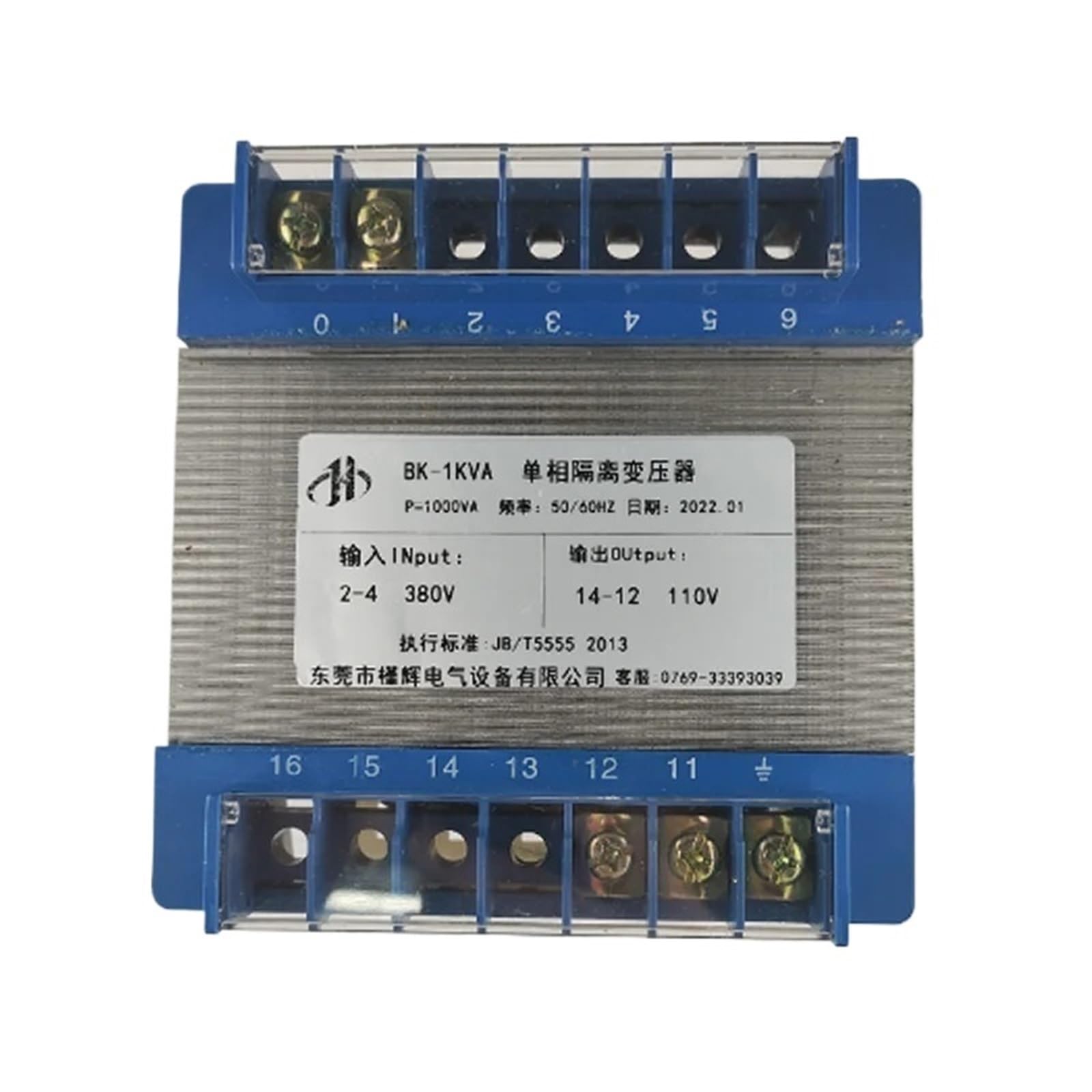 Transformador 380V a 110V BK-1KVA Transformador de aislamiento monofásico 380V a 110V 1000VA