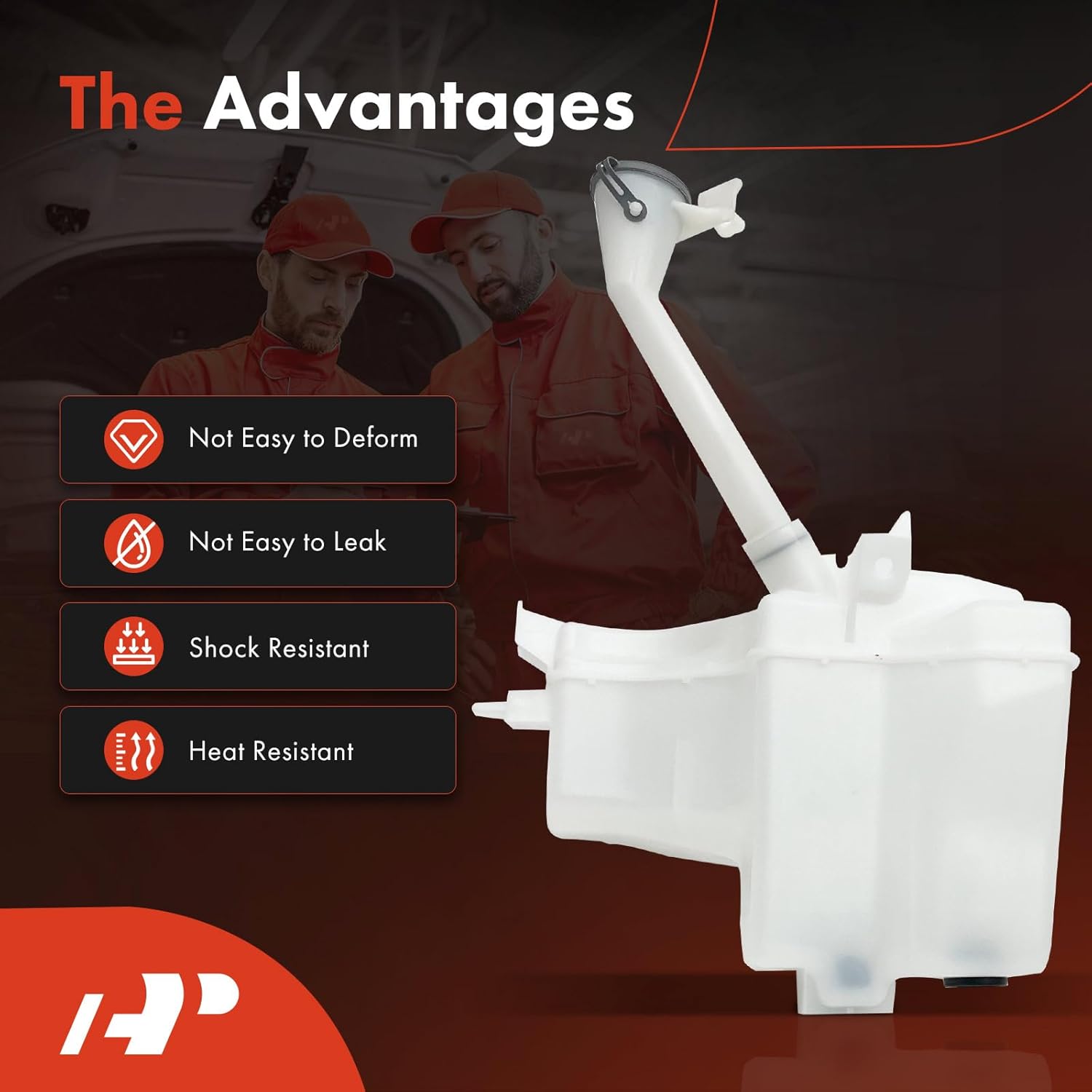 A-Premium Windshield Washer Reservoir Compatible with Select Nissan Models - Altima 2019-2023, with (Cap/Washer Pump/Hose/Filler Neck/Bracket/Fluid Level Sensor)