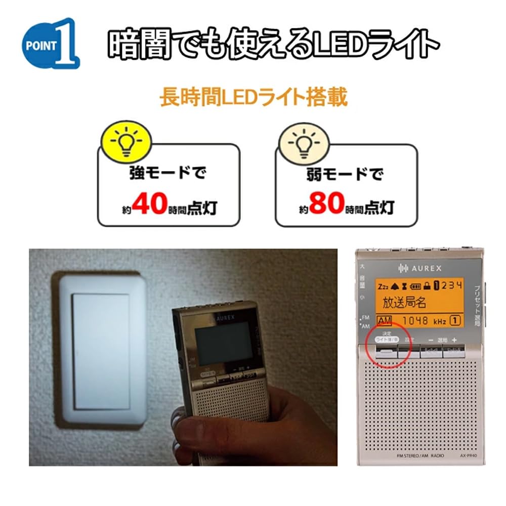 Amazon.co.jp: Aurex AX-PR40-N サテンゴールド 漢字対応液晶パネル