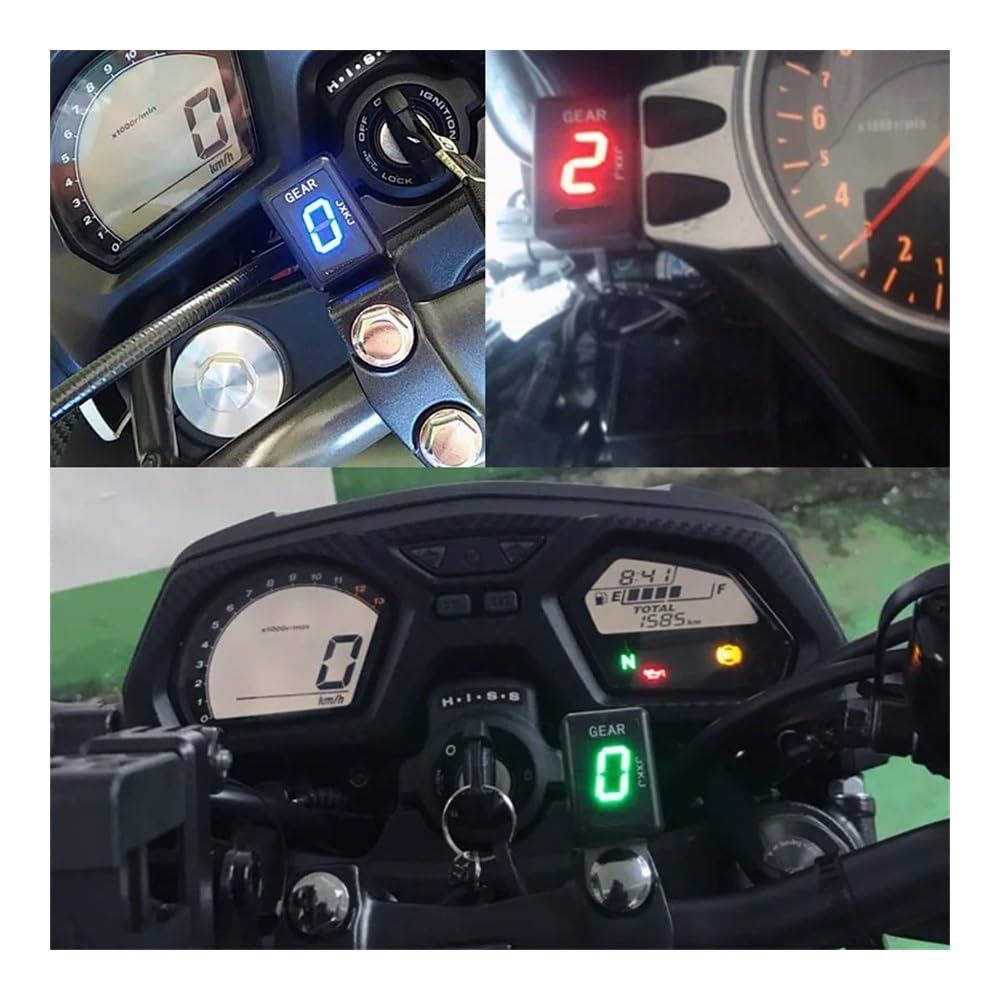 Indicatore Digitale di Marcia per Moto Speed ​​Triple 2008 2009 2010 Speed ​​Triple 2010 Indicatore di Marcia per Moto 1-6 Contatore Digitale di Marcia Indicatore di velocità (Blu)