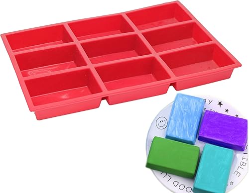 Miniatura 3 de X-Haibei Molde de silicona para pan de pan, bandeja rectangular para hornear brownies, bizcochos, jabón y barras de chocolate, 4.5 onzas por