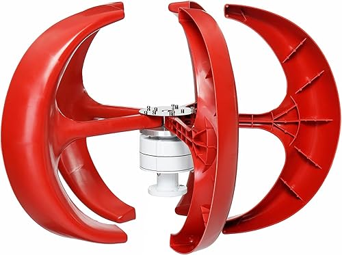 AISINILALAO Kit de generador de turbina de viento vertical eficiente y silencioso, 3000 W, 12 V, 24 V, 48 V, 5 cuchillas, generador de turbinas de