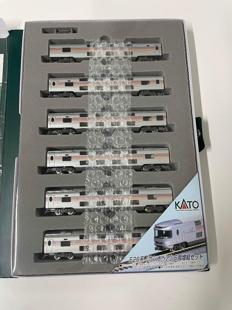 新品未使用KATO E26系 カシオペア増結 (6両) 10-400 公式]鉄道模型(10-400E26系 「カシオペア」6両増結セット)商品