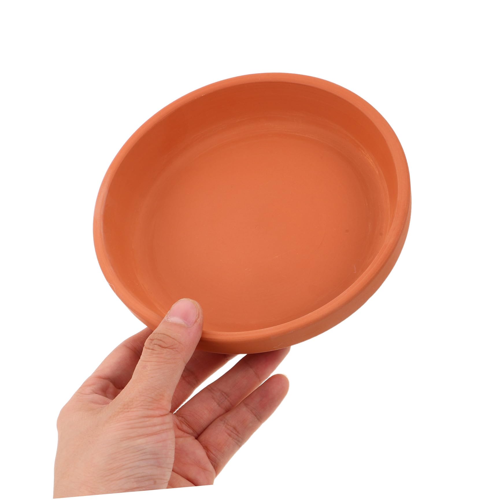 TOPBATHY 12 Piezas Platillo Redondo de Terracota 11, 4cm