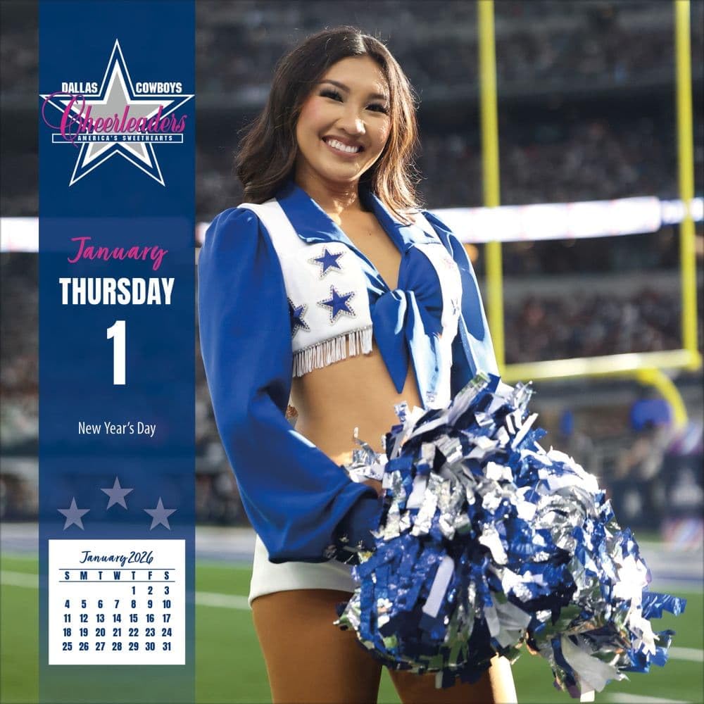 TURNER LICENSING Dallas Cowboys Cheerleaders Sideline Box Calendar (26998052010)