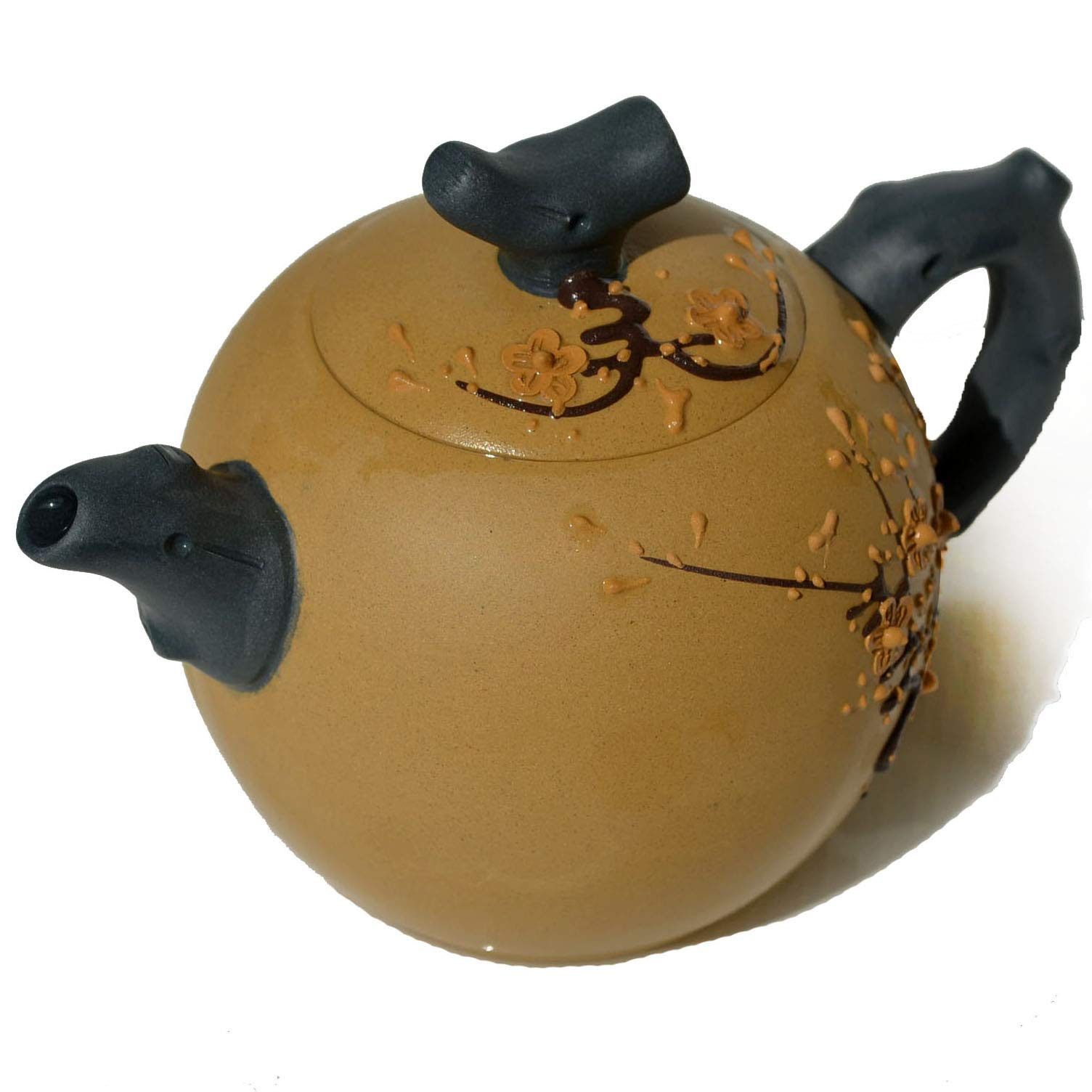 Théière chinoise Yi Xing Zisha argile jaune cadeau idéal 255g