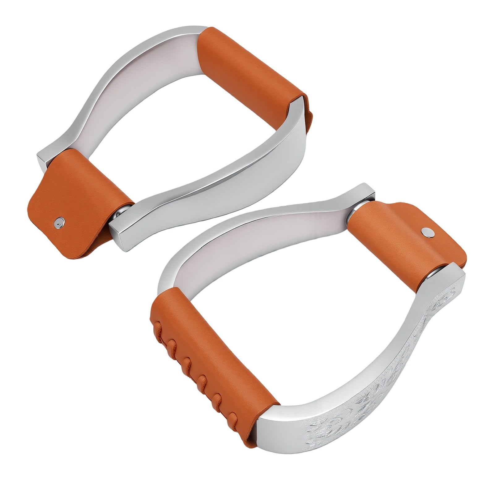 Tnfeeon Staffe per Cavallo Incise, Antiscivolo Ergonomiche in Alluminio | Base in Alluminio, Piattaforma Larga, Presa , Riduce la Pressione Sulle Ginocchia, Adatta a Diverse Misure di stivali.