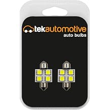 Tek Automotive 31mm White LED Festoon Bulbs 12V   269 S8.5D Number Plate & Interior Light Twin Pack