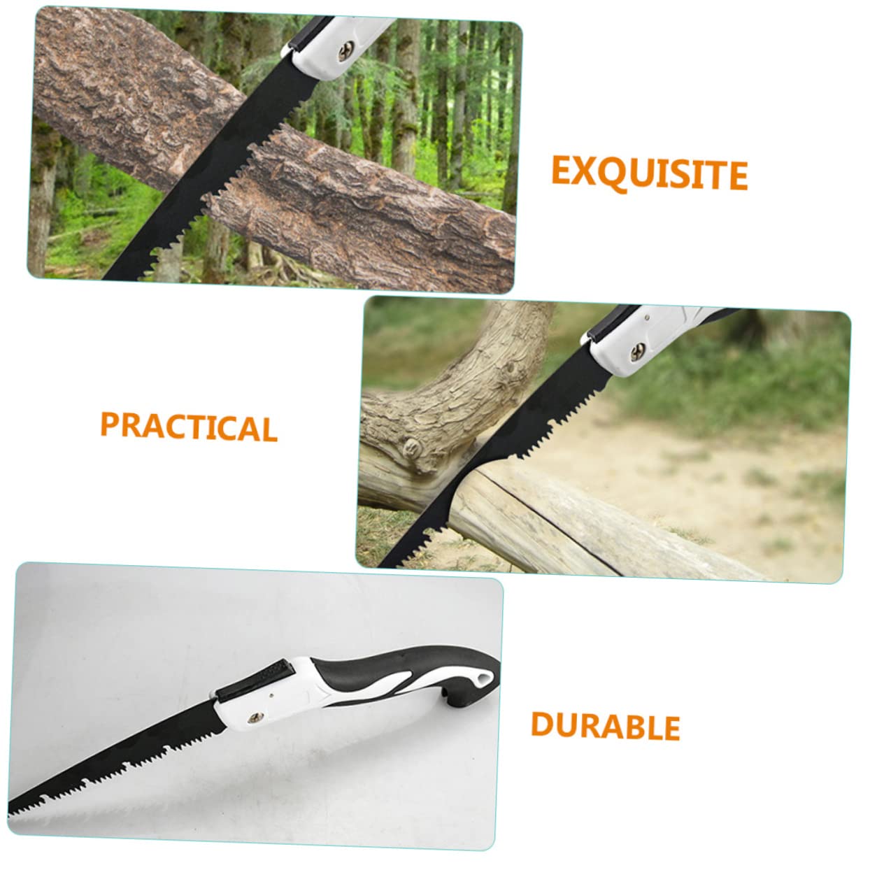 TOYANDONA Pieghevole Manuale in Acciaio Temprato Resistente e Durevole Per Potatura Alberi Escursionismo e Campeggio All Aperto
