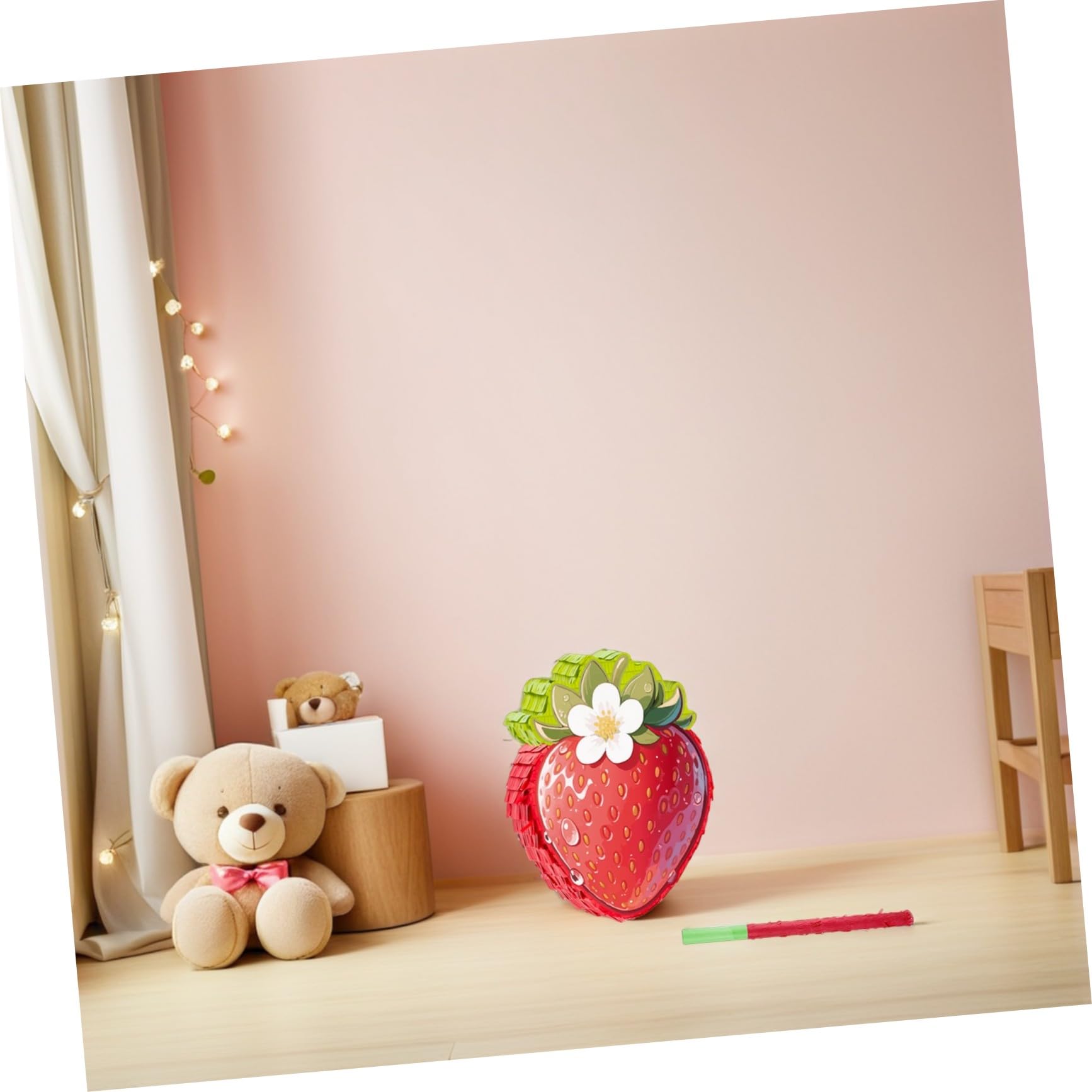 POPETPOP Pinata de para Cumpleaños con Diseño Resistente de Cartón y Papel Crepé Incluye Colgador y Abertura para Rellenar para Fiestas Infantiles y Temáticos de Verano