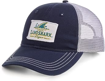 Landshark Ocean Blue Leather Patch Hat