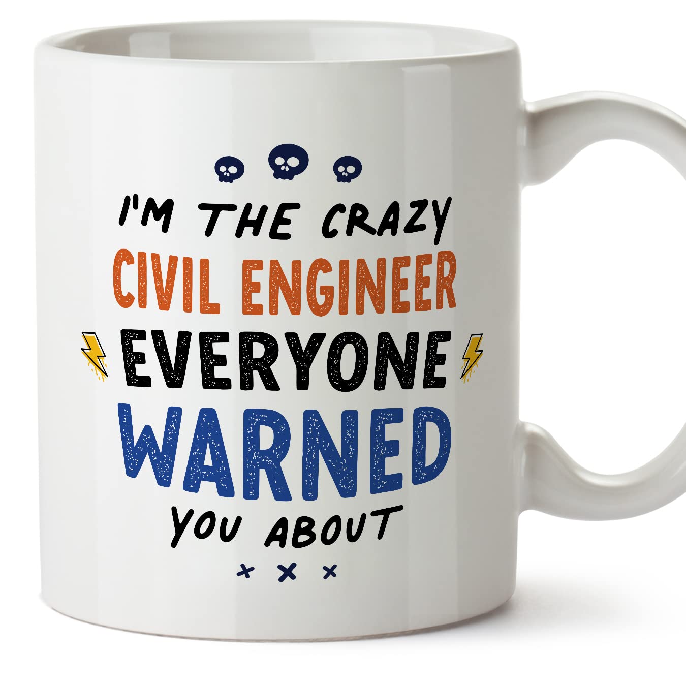 MUGFFINS Civil Engineer Mug - in English - Everyone Warned You About - Funny Gift for Colleagues - Ceramic 11oz Mug โ image 1