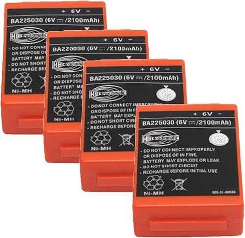 YICUAA - Batería recargable Ni-Mh de 6 V, 2100 mAh, BA225030, batería radiomática HBC, BA225030 para grúa HBC, control remoto, bomba de camión