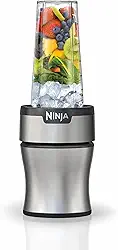 Ninja Liquidificador pessoal compacto BN301 Nutri-Blender, motor de 900 watts de pico, bebidas congeladas, vitaminas, molhos e mais, (3) copos de 590 g para viagem, (2) tampas de bico (1) tampa de