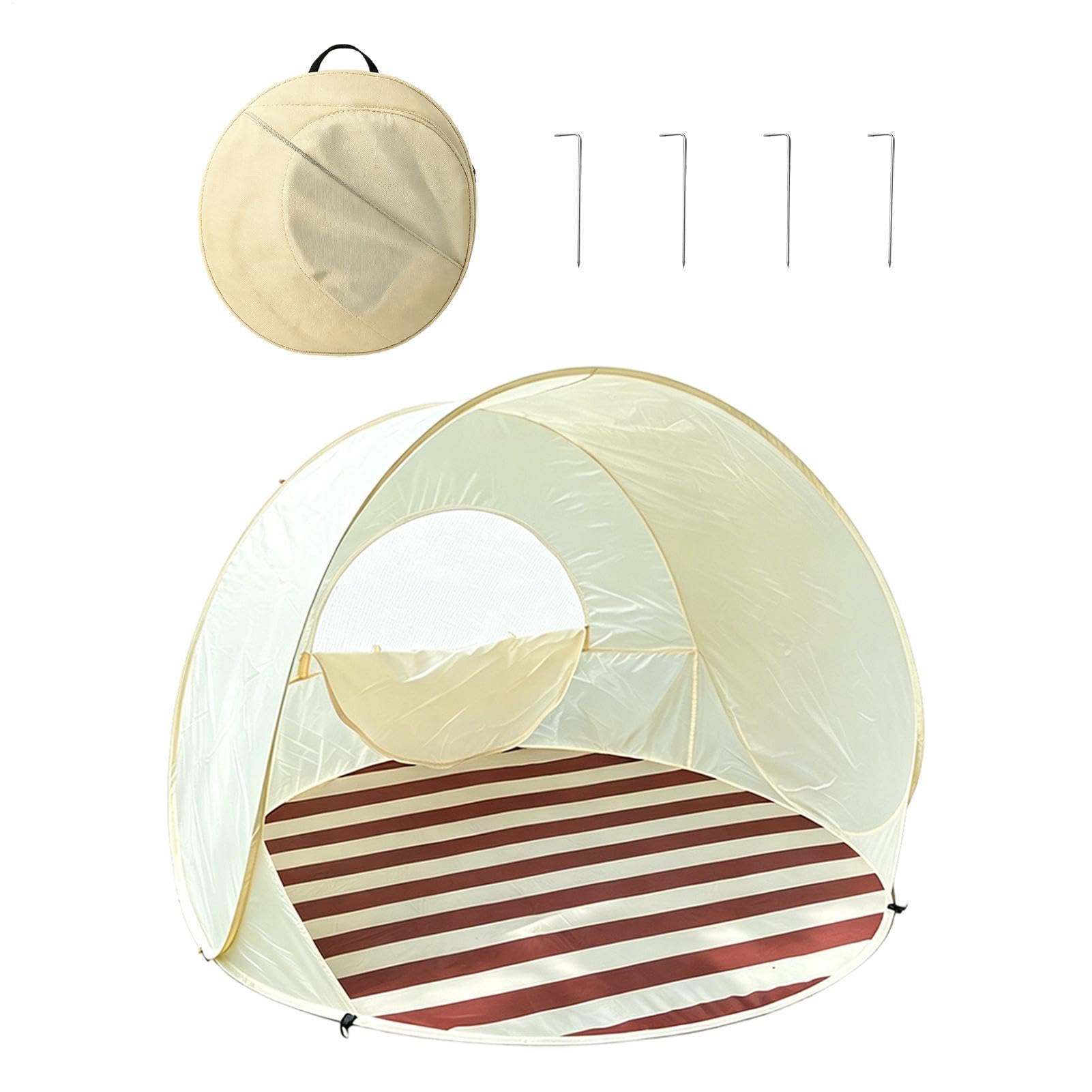 Namiot Plażowy Schronienie Przeciwsłoneczne UPF50+ Dla 2-3 Osób | Daszek Ochronny przed Słońcem na Party Podwórko Patio Camping Picnic przy Basenie Hiking