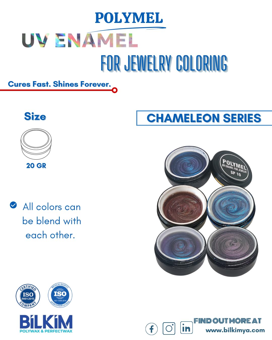 Chameleon Series UV Enamel - Color-Shifting Jewelry Enamel - 20 g - SP09 - Burgundy Red