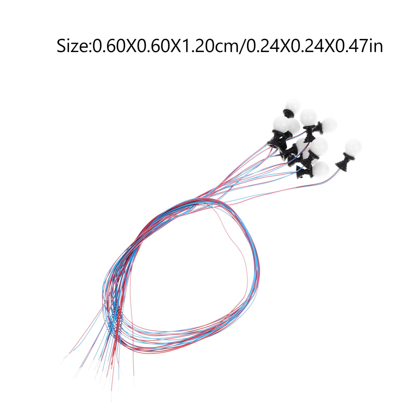 POPETPOP 10pcs Miniature Sand Table Lamp Post Model Glowing Lawn Light for House and Landscape Decor Pillar Lights for Sand Table Decorations