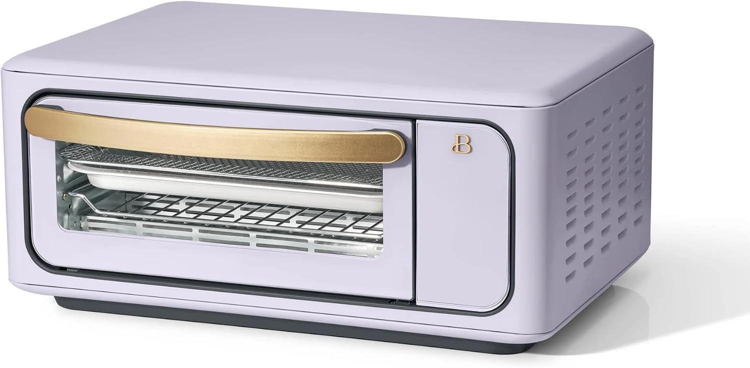 Infrared Air Fry Toaster Oven 9 Slice, 1800W Countertop Oven with Convection & Air Fry Functions, Digital Touch Display, Multi Cooking Modes for Baking, Broiling & Reheating (Lavender)