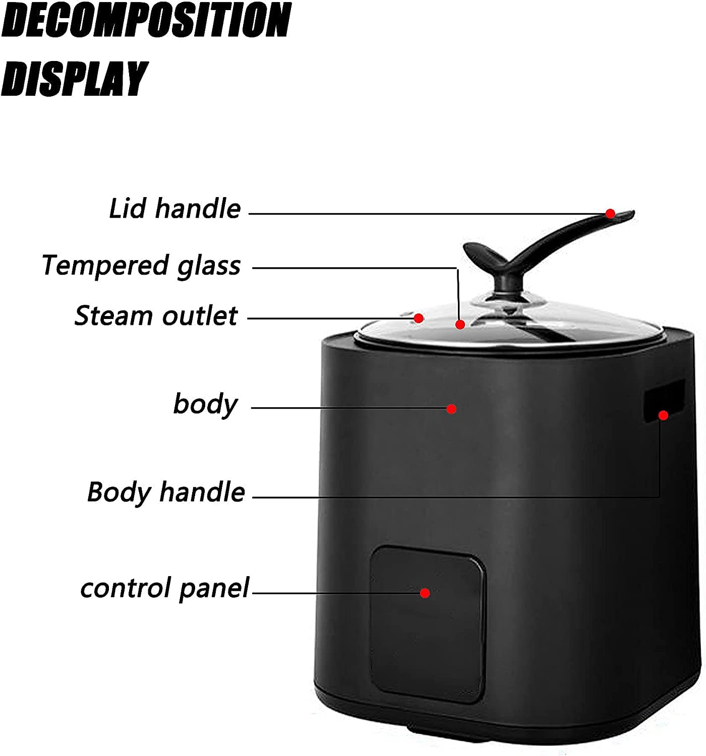COYEUX Macchina per Perle per tè al Latte Commerciale, pentola per Perle Completamente Automatica da 1300 W, con Controllo della Temperatura e Touchscreen, per Negozi di tè al Latte, Snack Bar