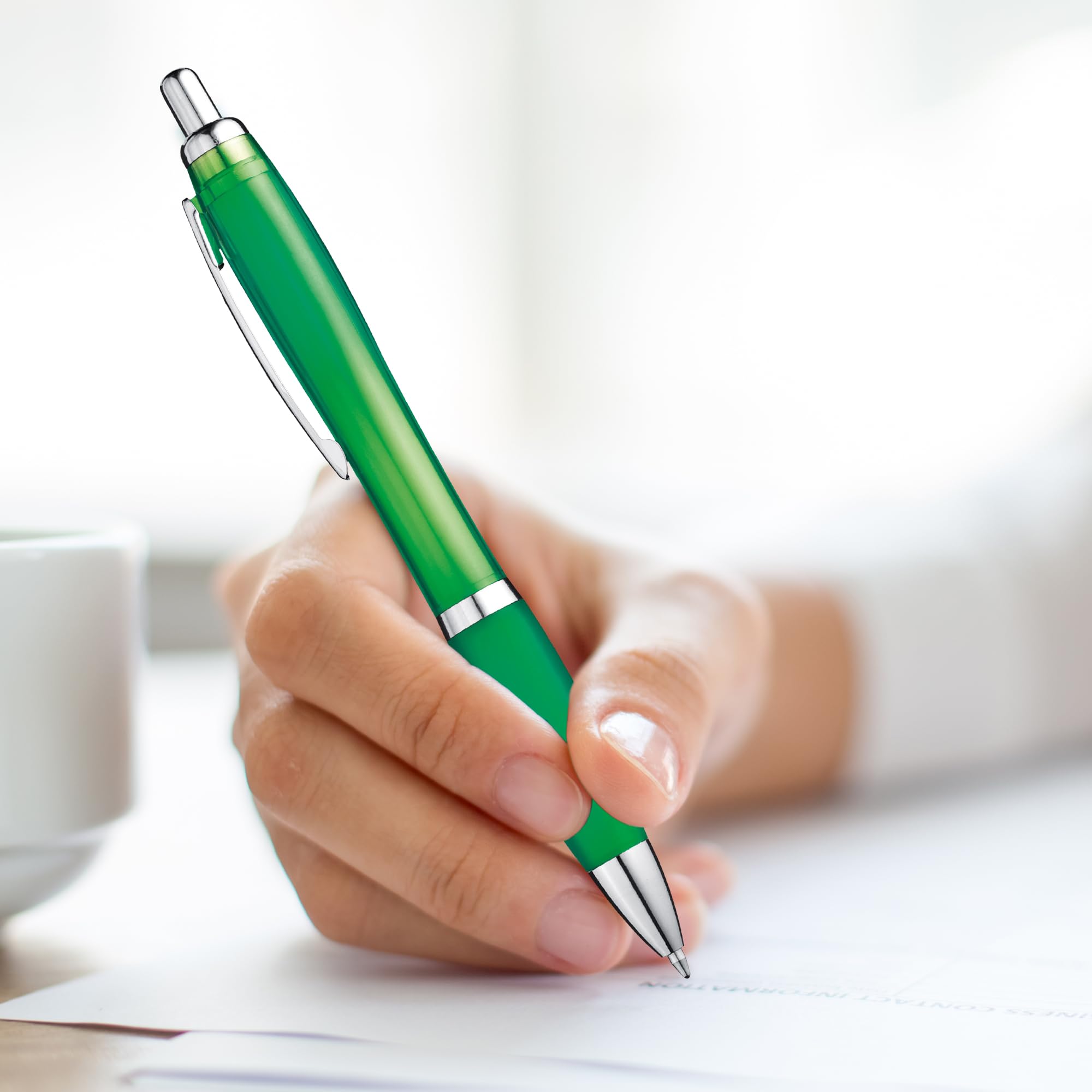 ZENSCRIBE Ergonomic Ballpoint Pen, Pack of 20 Premium Set - Image 2