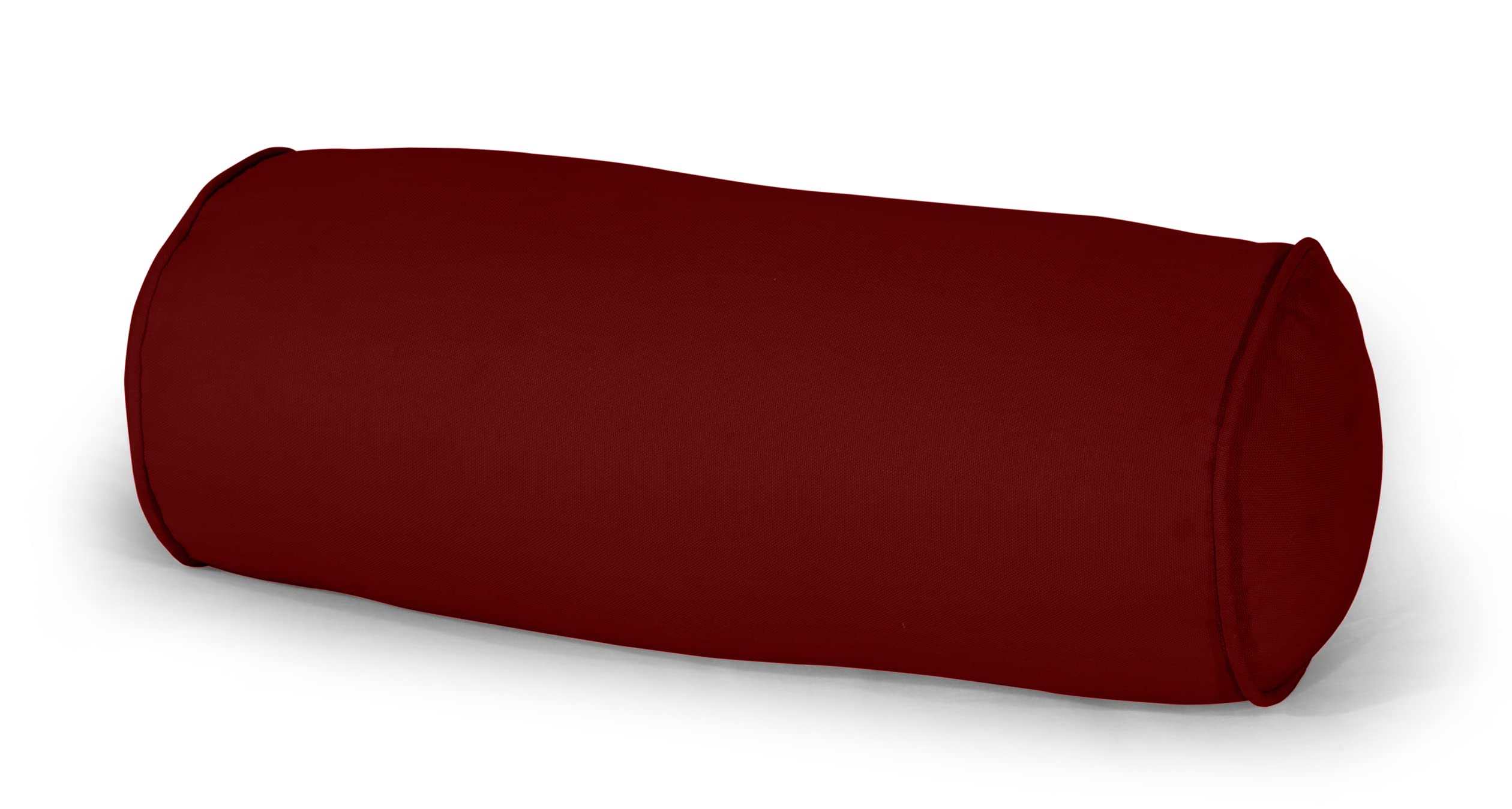 CHILIMILII Round Cervical Roll Bolster Pillow with Removable & Washable Cotton Cover, Round Pillow for Lower Back, Knees, & Neck Support, Great for Massage and Yoga (Medium(15x45cm), Red) — image 1