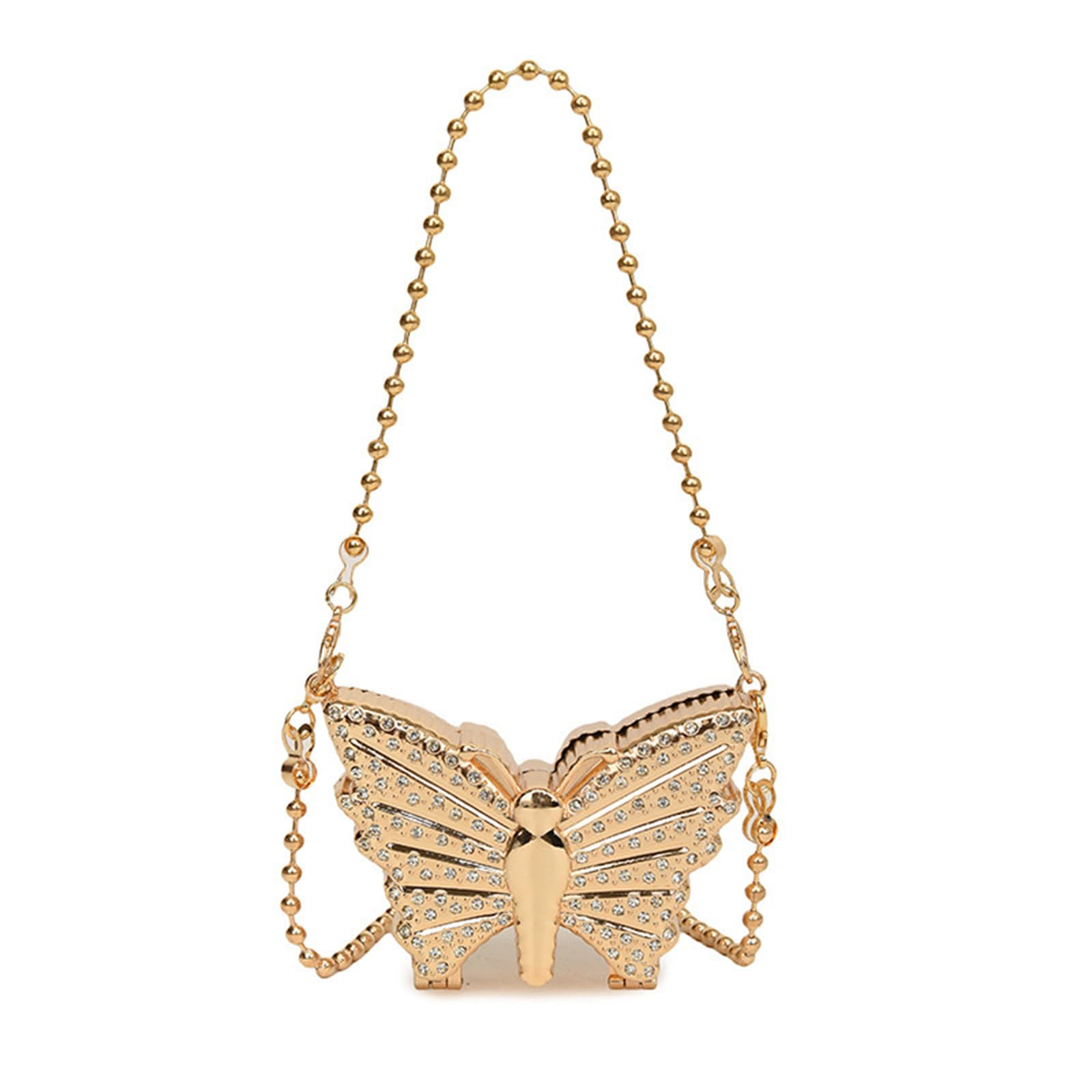 Maxtonser Acrylic Single Shoulder Crossbody Lipsticks Bag With Butterfly Shape Small Eevening Purse Satchel For Stylish Women