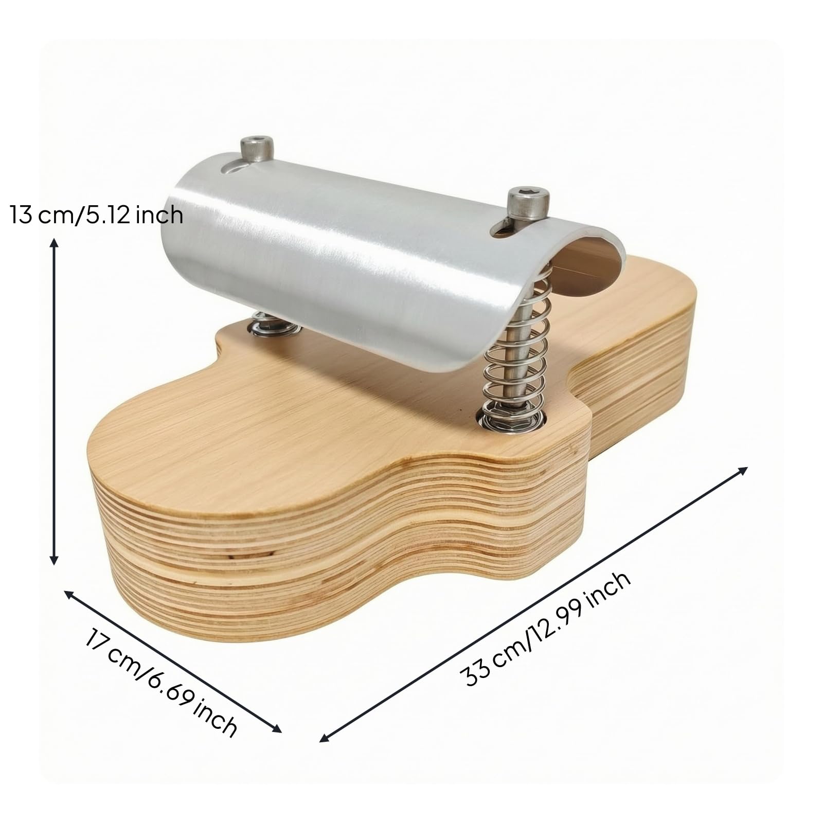 Harilla Dispositivo de Correccion del Pie con Estructura de Madera en y Resorte Visible para Terapia de Estiramiento del Tobillo y Entrenamiento de Flexibilidad del Pie en Hogar