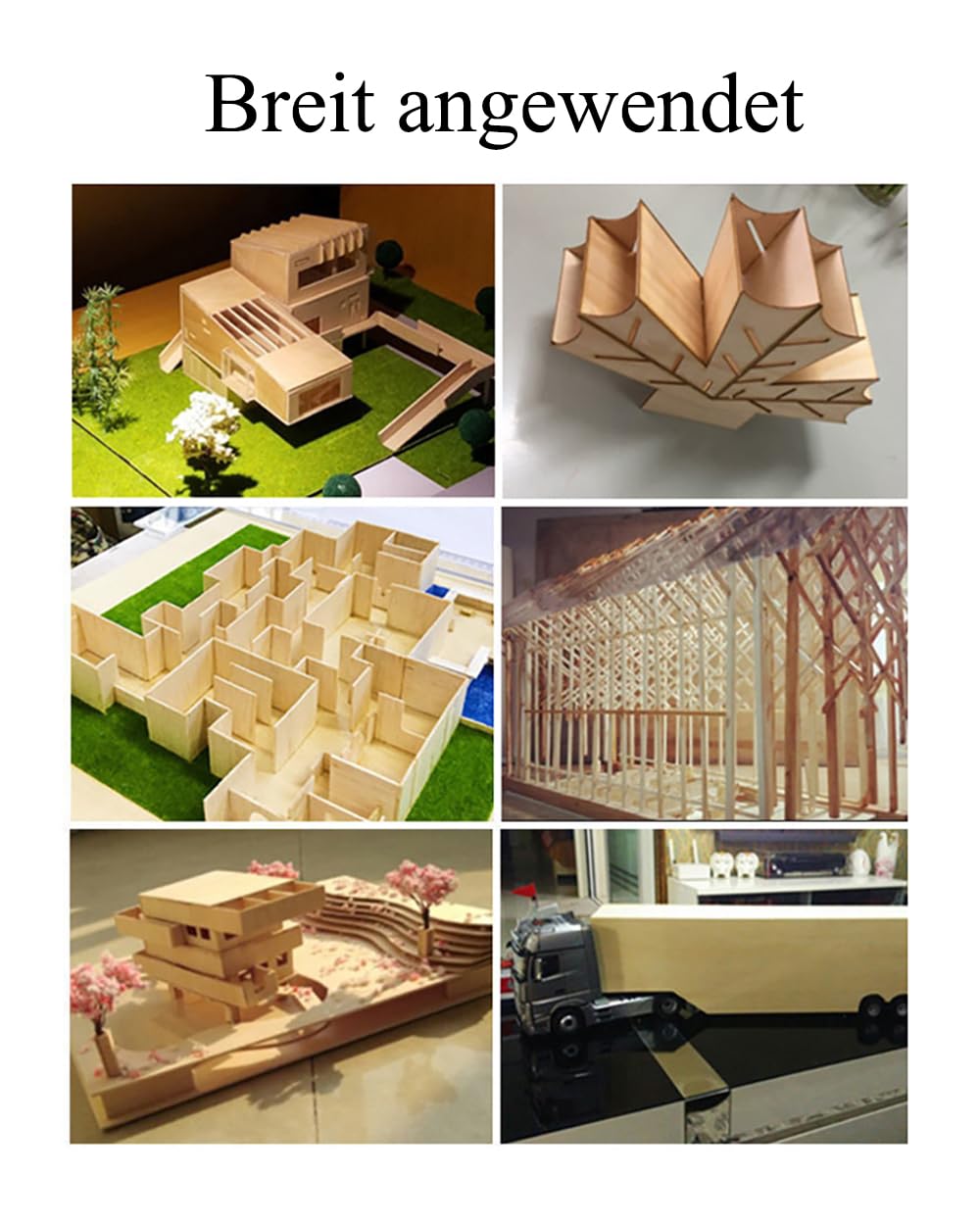 Sperrholzplatte 10 Stück Lindensperrholz Quadratische Holzplättchen Blanko Holzstücke Holzplatten zum Basteln Holzplatte zum Malen Holz zum Lasern Balsaholz Platten für DIY Modell Gemälde