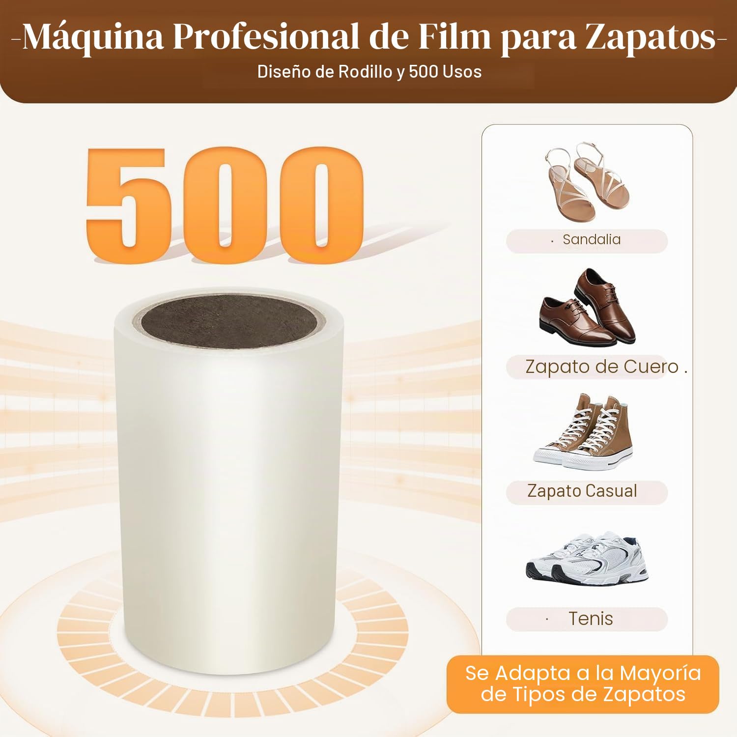Dispensador automático de cubiertas para zapatos, máquina desechable para cubiertas de zapatos con 1 rollo de película para zapatos, antideslizante, máquina de película para zapatos, máquina para cubr