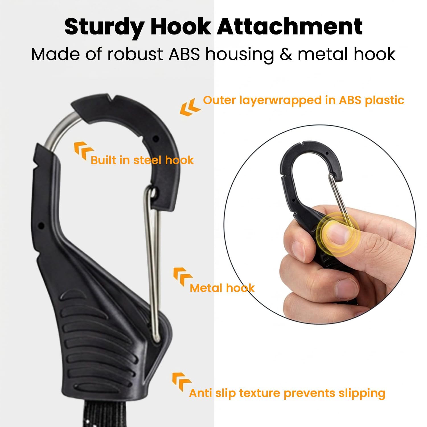 STHIRA 2Pcs Bungee Cord for Bike Luggage 60/90cm Elastic Strap — Amazon image 4