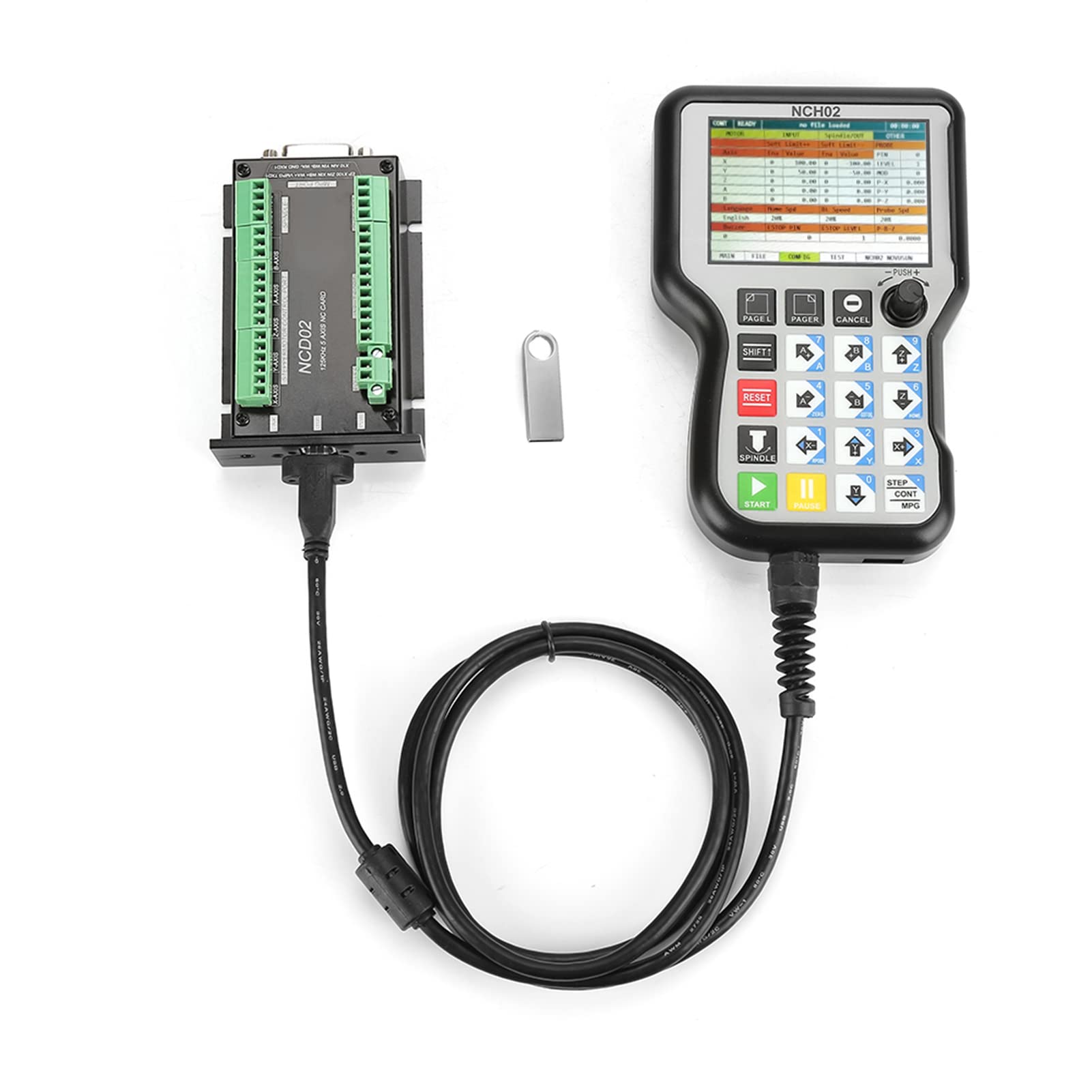 CNC Control System, 3 Types CNC Numerical Control System NCH02 NC Card Axis Controller Board Motion Controller System with, Electric Motor Controls (3 axis)