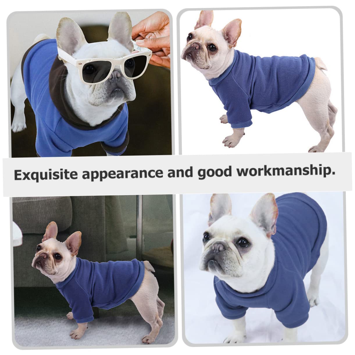 Sosoport 4stücke Winter Hundepullover Für Kleine Bis Mittelgroße Hunde Wasserabweisend Und Warm Modisches Haustier-Outfit Für Kalte Tage Für Ausflüge Und Fotos