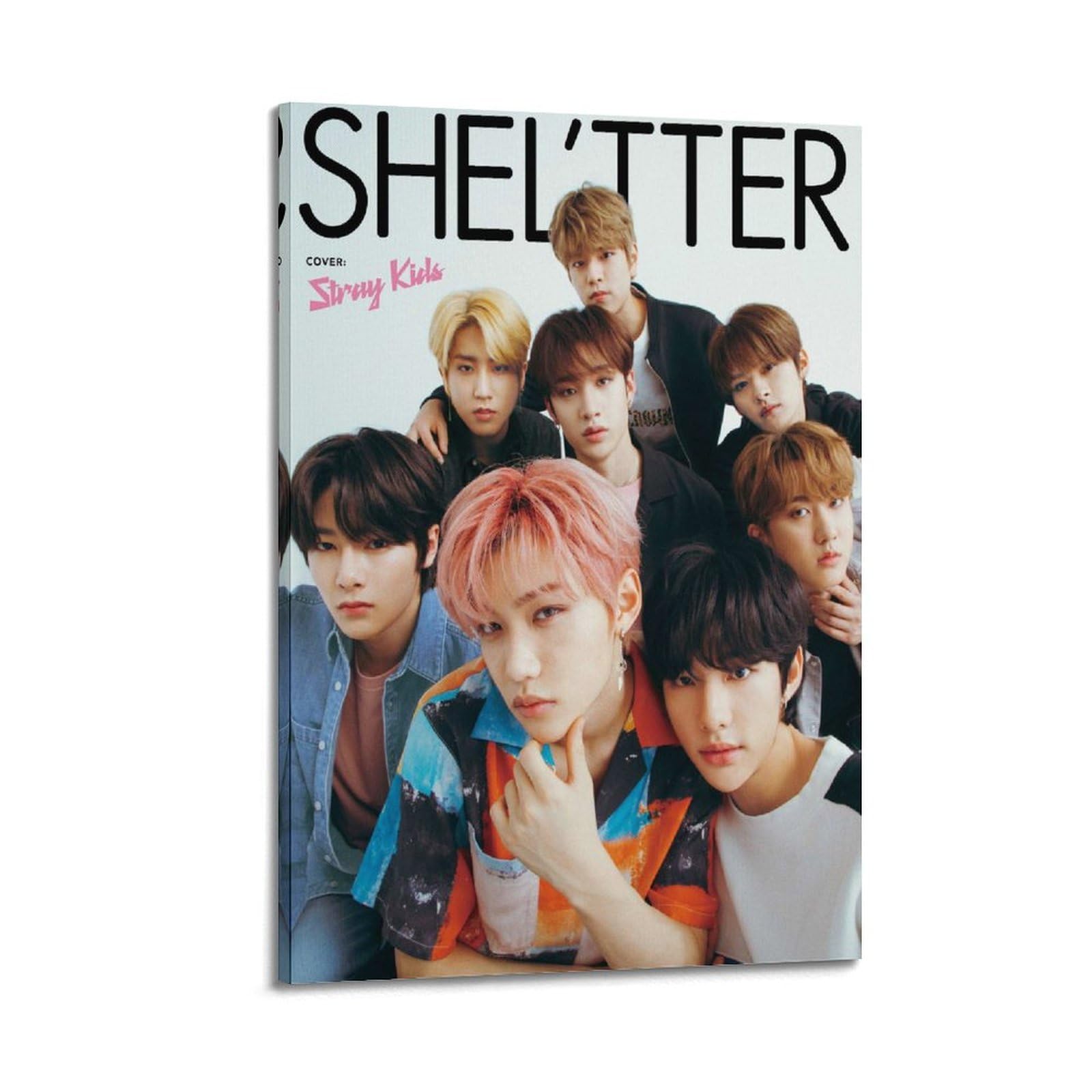 Stray Kids Album Cover Music Poster Canvas Poster And Wall Art Modern Family Bedroom Gym Office Decor Gift 16x24inch(40x60cm) Frame-style