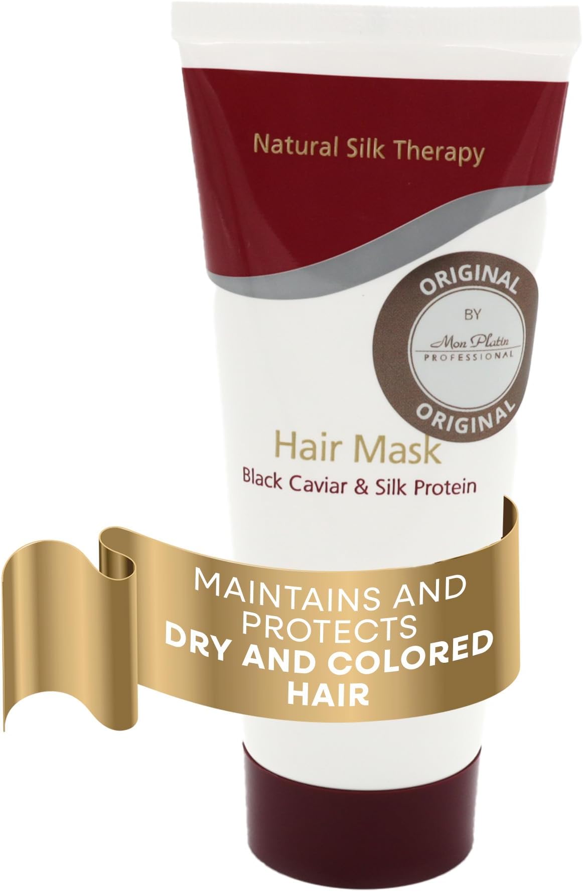 Hair Mask, Black Caviar & Natural Silk Therapy, Deep Conditioning Hair Mask for Dry, Colored Hair, 100ML