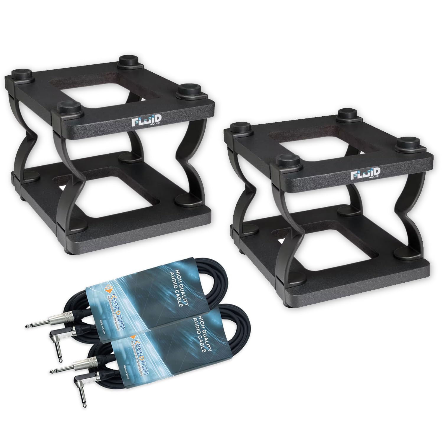 Fluid Audio Statyw bokserski DS5 1 para z dwoma kablami keepdrum