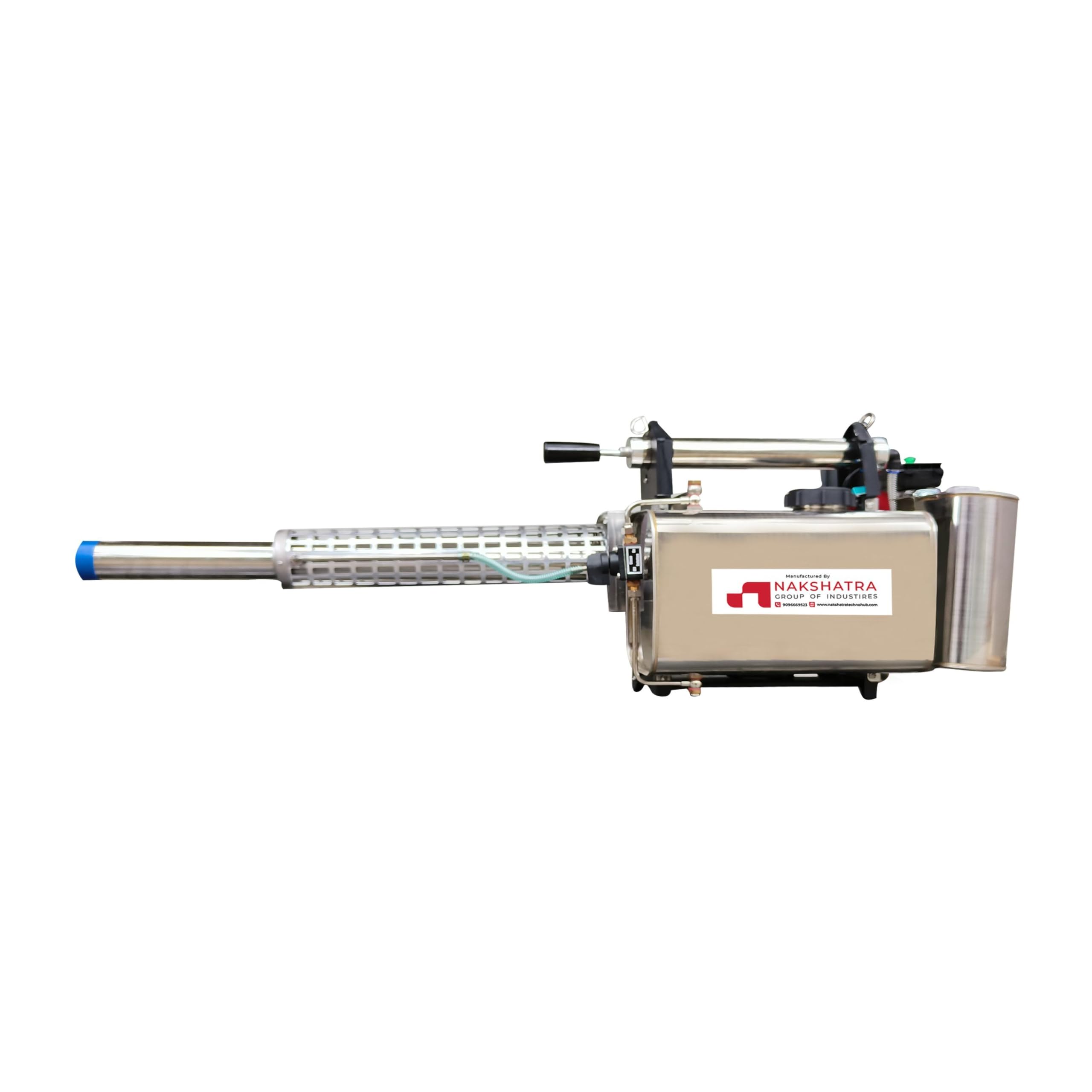 Nakshatra Fog Master 4 Stroke Thermal Fogging Machine 80W | 7L Solution Tank | 48CC Engine | Electric & Manual Start | 316 SS Combustion Chamber | Smoke Fogger for Pest & Disinfection Control