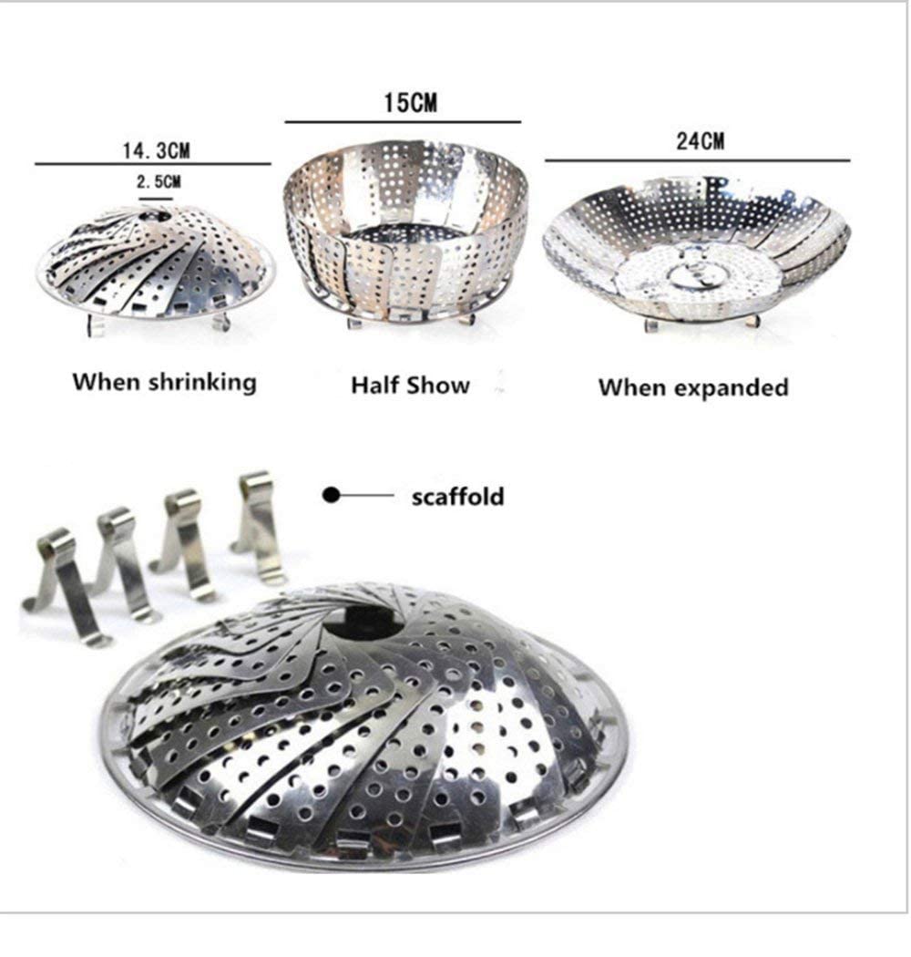 AP & ZP Stainless Steel Steamer Basket Food Steamer Veggie Steamer 3