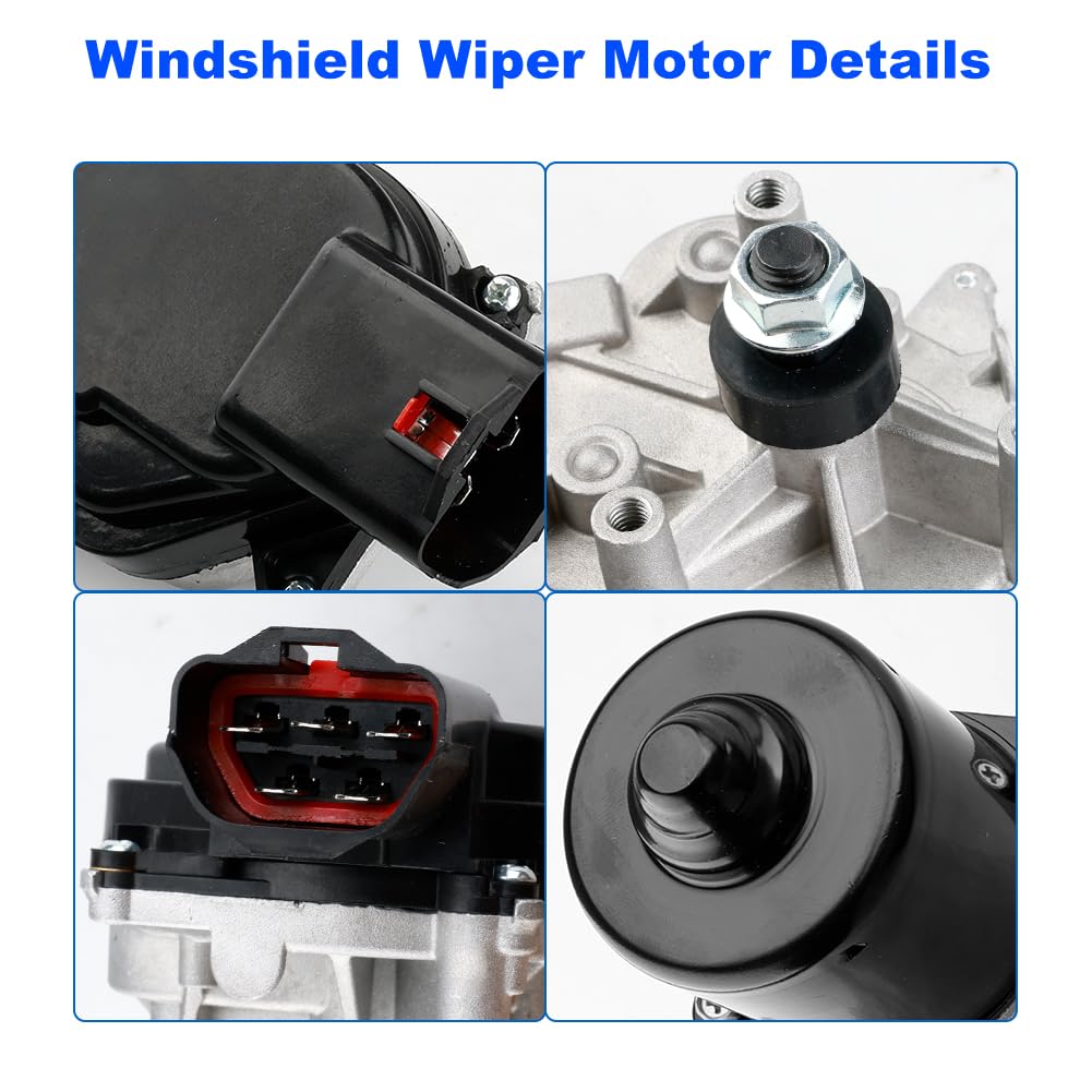 Front Windshield Wiper Motor Compatible with Acura MDX 2001-2004 Honda Odyssey 2002-2004 Pilot 2003-2004 Replacement for 76505-S0X-A02 76505S0XA02 76505-S3V-A01 76505S3VA01 43-4025 434025
