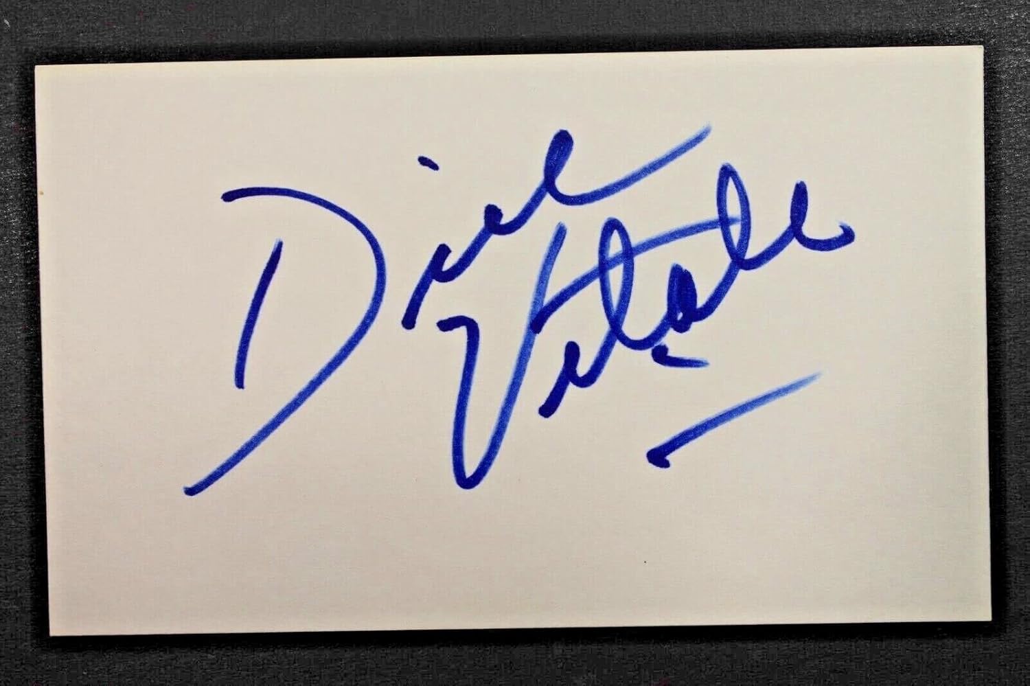 Dick Vitale ESPN Basketball"Awesome Baby" Autographed 3x5 Signed 3x5 Index Card