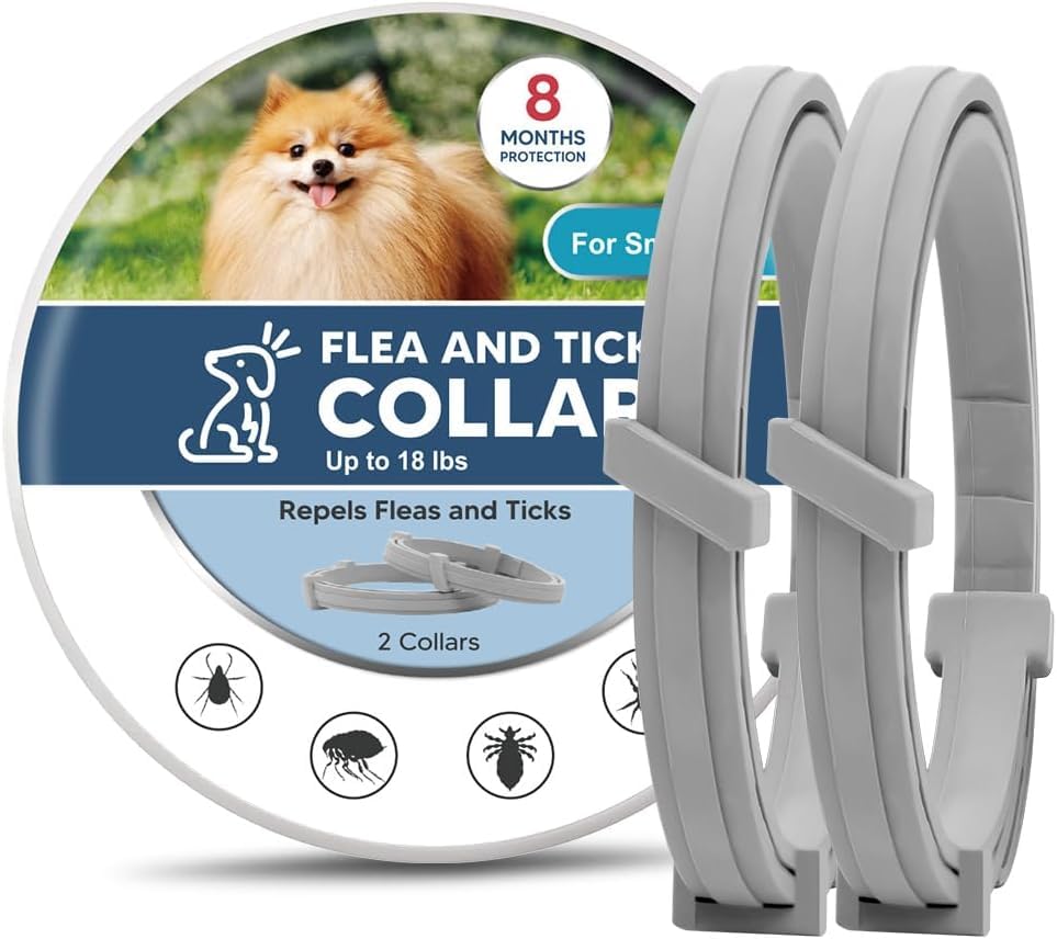 Dog Flea & Tick Collar β Pack of 2 | Adjustable, Water-Resistant, Natural Ingredients | Fast & Safe Protection for All Dog Breeds