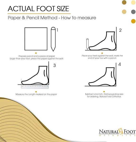 Natural Foot Orthotics 3/4 Stabilizer Insoles | Podiatrist-Designed Inserts | Improve Balance, Plantar Fasciitis, Heel Spurs, & Foot Pain Relief | Semi-Rigid High Arch Support | Original