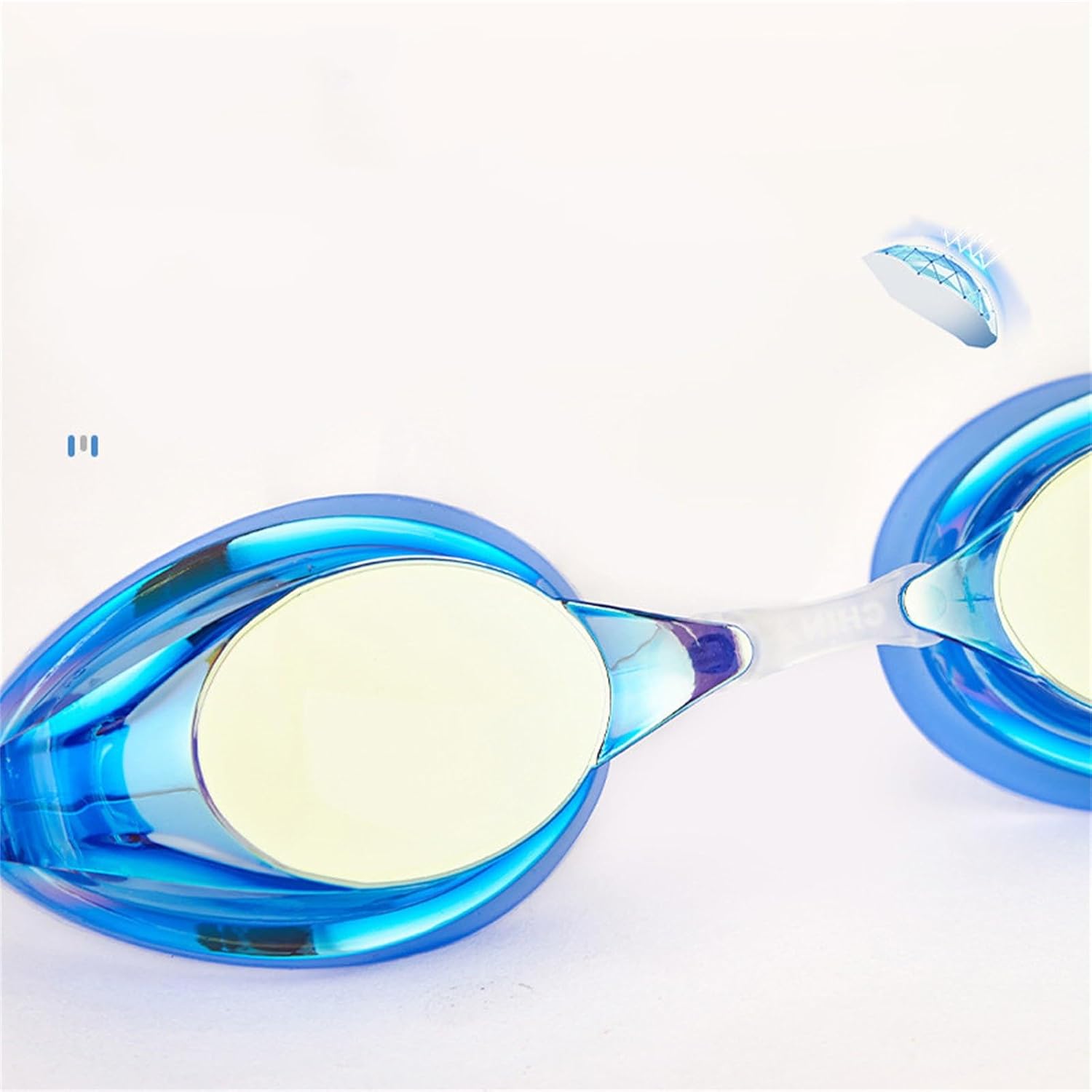 [売店] スイミングゴーグル 水泳ゴーグル子供用水泳ゴーグル防水曇り止め HD メッキトレーニング水泳ゴーグル 男女兼用