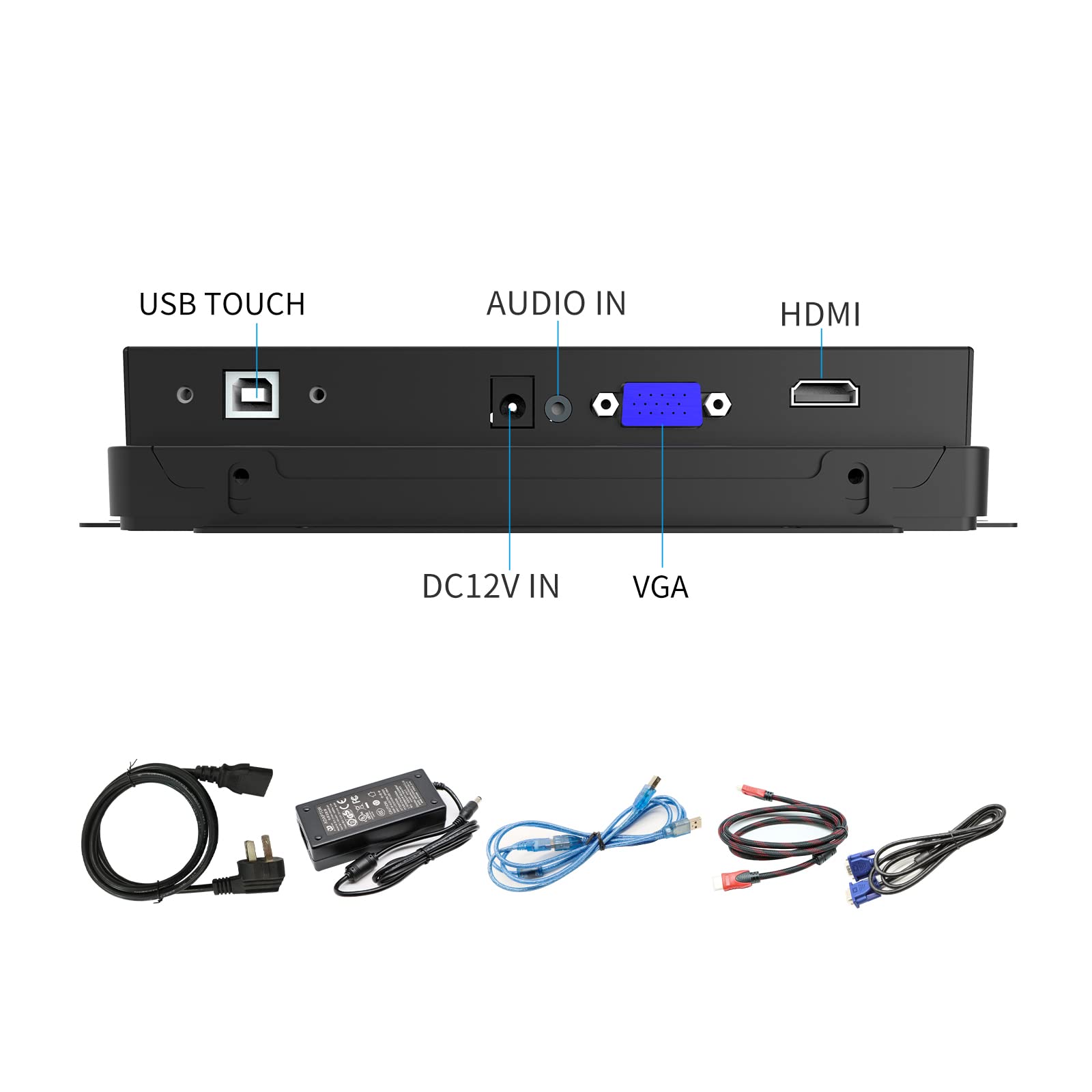 GreenTouch 8 Inch Open Frame 1024x600 HDMI PCAP Touch Monitors for Consumer, Retail POS, and Hospitality Markets