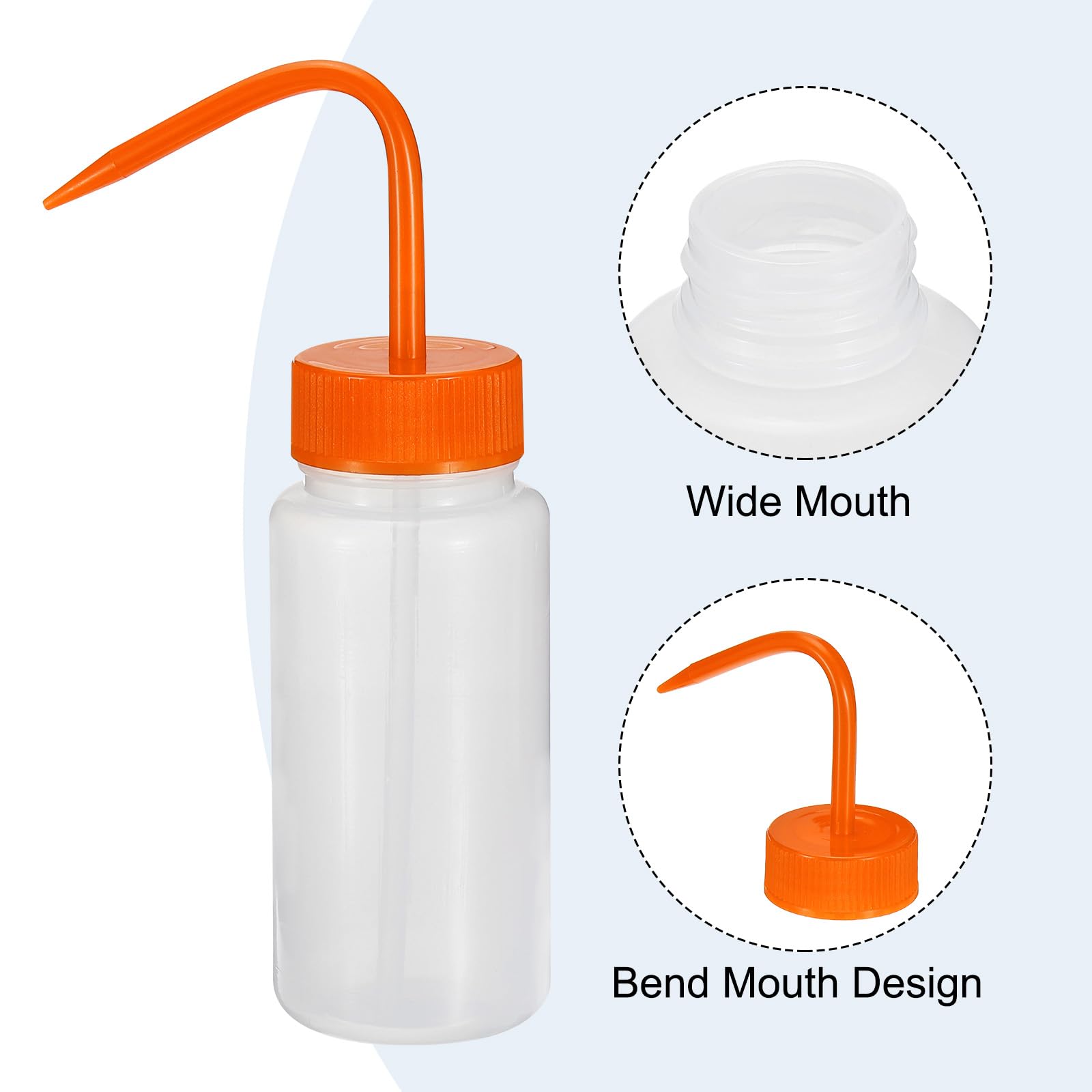 PATIKIL 6pcs Bottiglia Da Lavaggio 500ml Bottiglia Di Plastica Verde