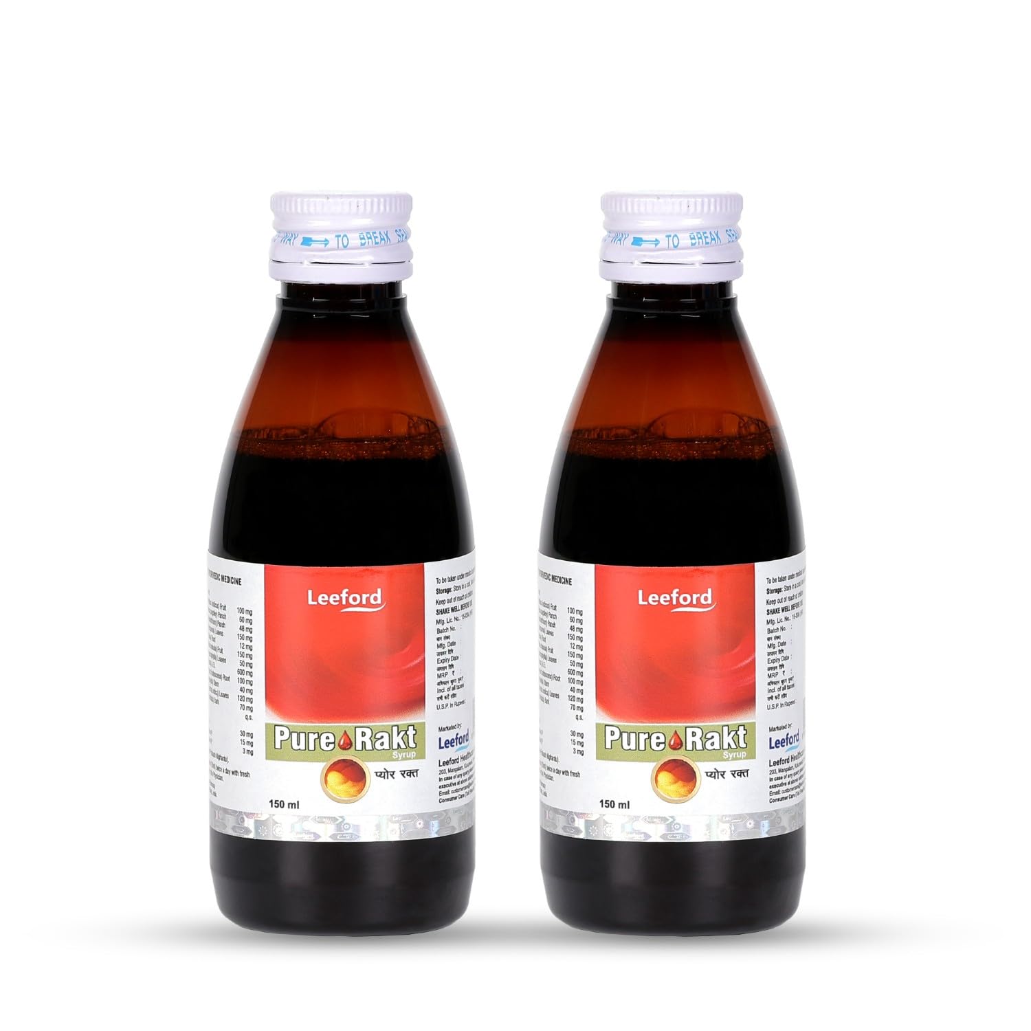Leeford Pure Rakt Ayurvedic Blood Purifier Syrup for Healthy Skin & Liver Detox – Natural Herbal Syrup for Men & Women - Pack of 2-picture-15